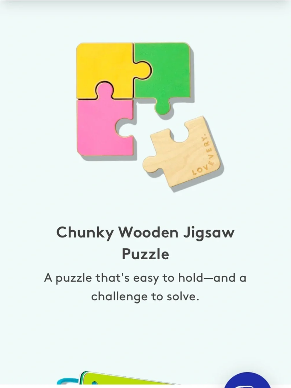 Lovevery Chunky Wooden Jigsaw Puzzle